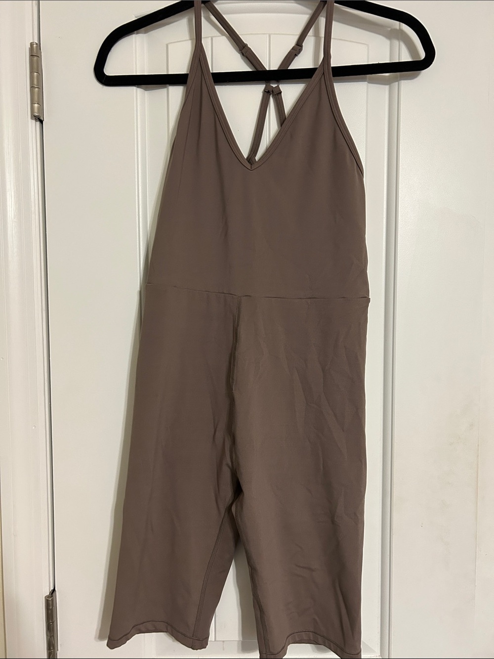 Varley Taupe Strappy Jumpsuit